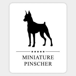 Miniature Pinscher Black Silhouette Magnet